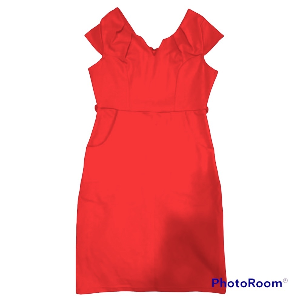 Y2K Seduction Mini Dress – Red, Empire Waist, Size Small 🔥